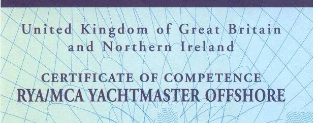 yachtmaster certificaat