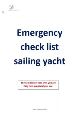 emergency check list for sailing yacht
