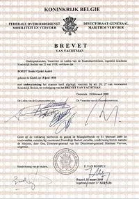 Yachtman brevet (B)  versus RYA Yachtmaster theorie (Uk)